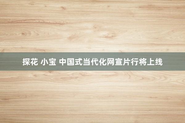 探花 小宝 中国式当代化网宣片行将上线