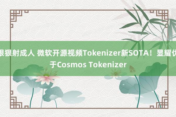 狠狠射成人 微软开源视频Tokenizer新SOTA！显耀优于Cosmos Tokenizer