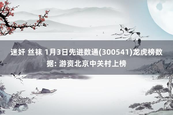迷奸 丝袜 1月3日先进数通(300541)龙虎榜数据: 游资北京中关村上榜
