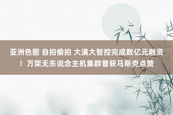 亚洲色图 自拍偷拍 大漠大智控完成数亿元融资！万架无东说念主机集群曾获马斯克点赞
