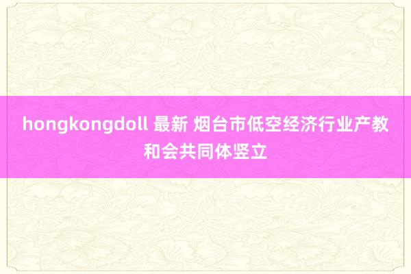 hongkongdoll 最新 烟台市低空经济行业产教和会共同体竖立