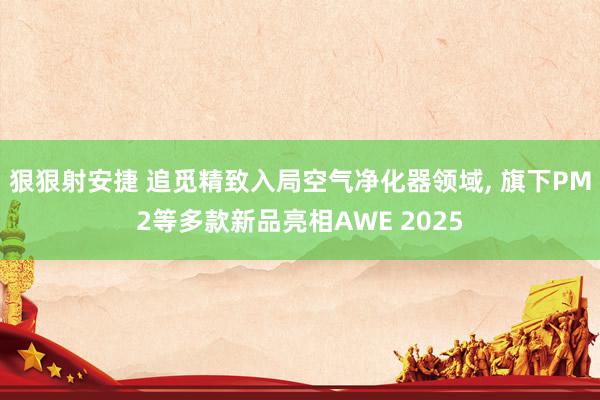 狠狠射安捷 追觅精致入局空气净化器领域, 旗下PM2等多款新品亮相AWE 2025