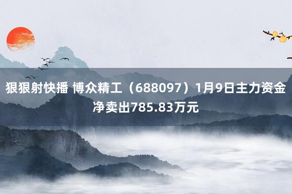 狠狠射快播 博众精工（688097）1月9日主力资金净卖出785.83万元