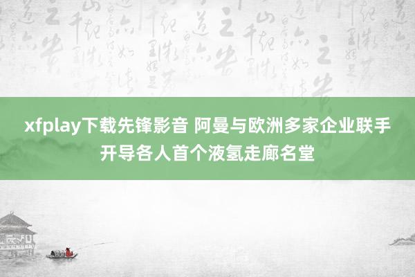 xfplay下载先锋影音 阿曼与欧洲多家企业联手开导各人首个液氢走廊名堂