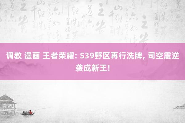 调教 漫画 王者荣耀: S39野区再行洗牌, 司空震逆袭成新王!